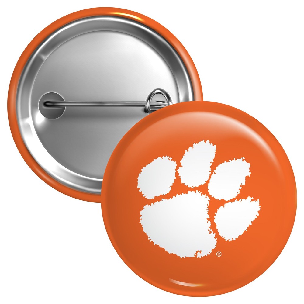 Clemson Tigers Button Pin - 3 Size Options