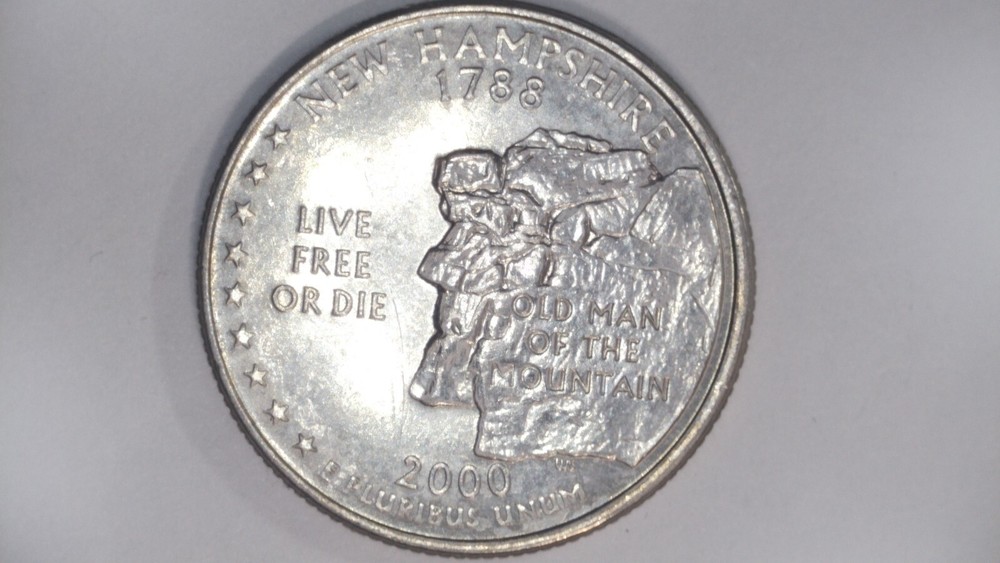 2000 D NEW HAMPSHIRE STATE QUATER UNCIRCULATED FROM ROLL