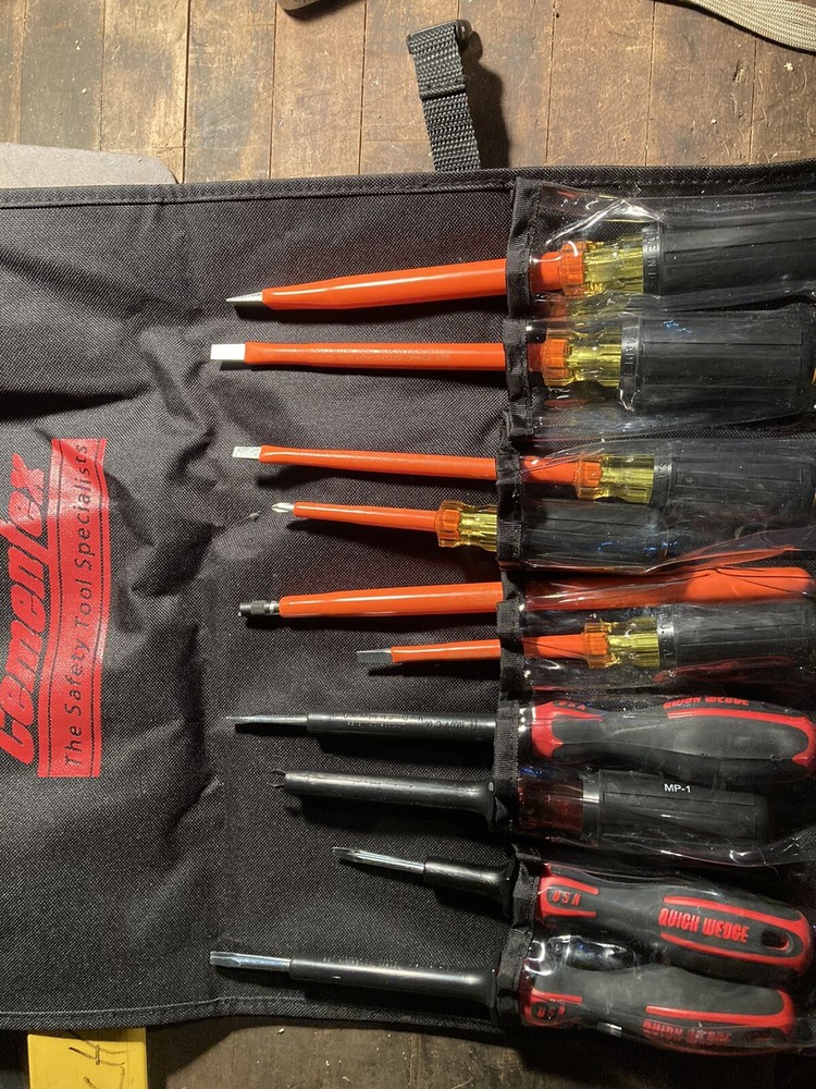 Cementex/Quick Wedge 1000V 10 pc Screwdriver Set
