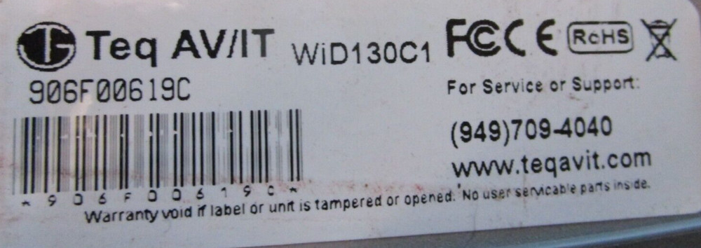 Wireless TEQ AV/IT Video Over IP WiD130 C1 Module