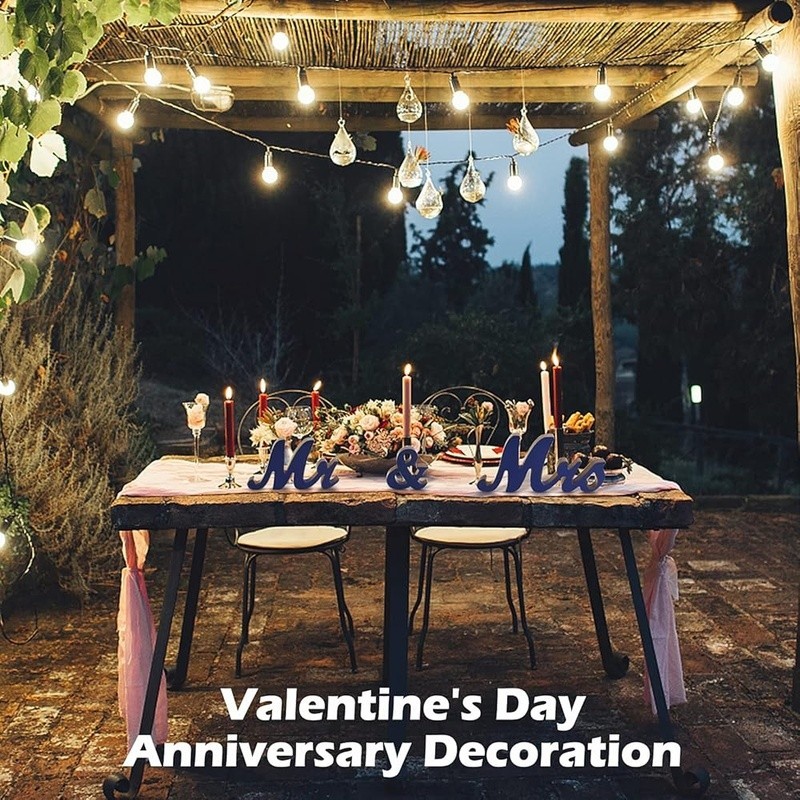 Mr Mrs Wedding Table Sign Rustic Decoration Eco-Friendly Wedding Decor New