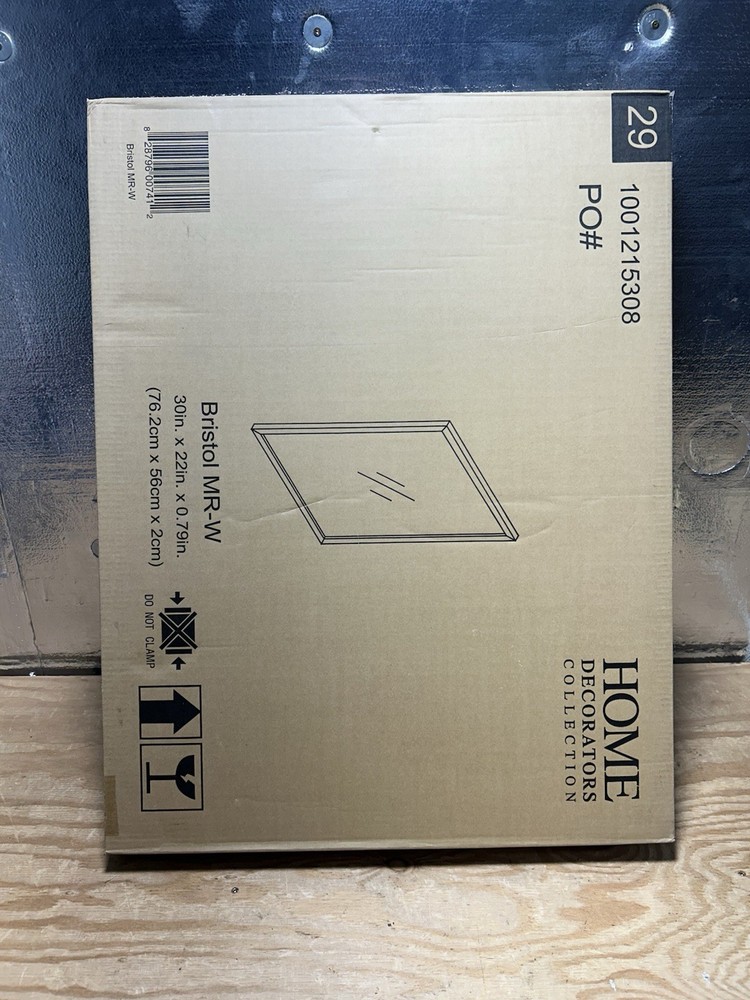 Bristol 30" L x 22" W Wall Mounted Mirror in White