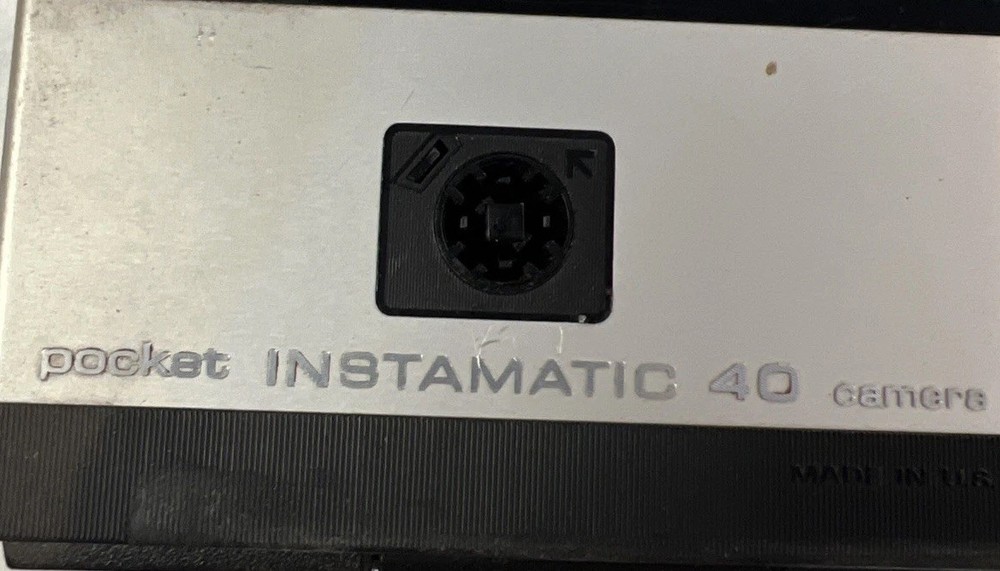 Kodak Pocket Instamatic 40 Camera, Old, Suede Case