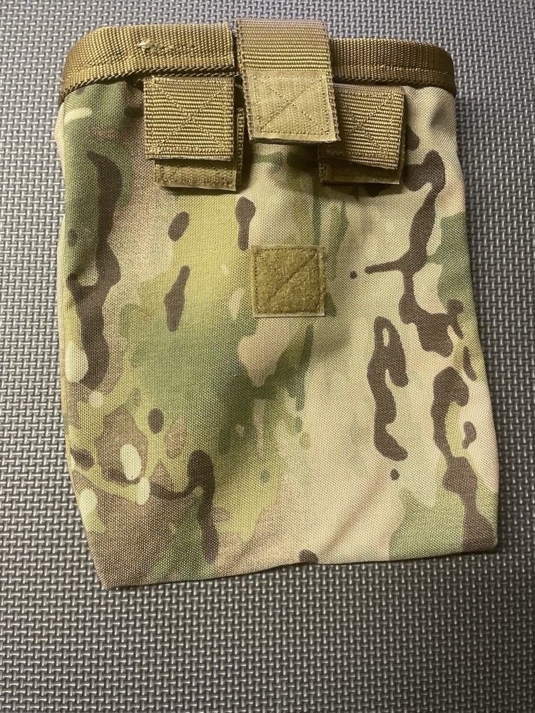 MultiCam GP Admin Pouch Open Top MOLLE Tabs Carry Handle Green Drop POUCH