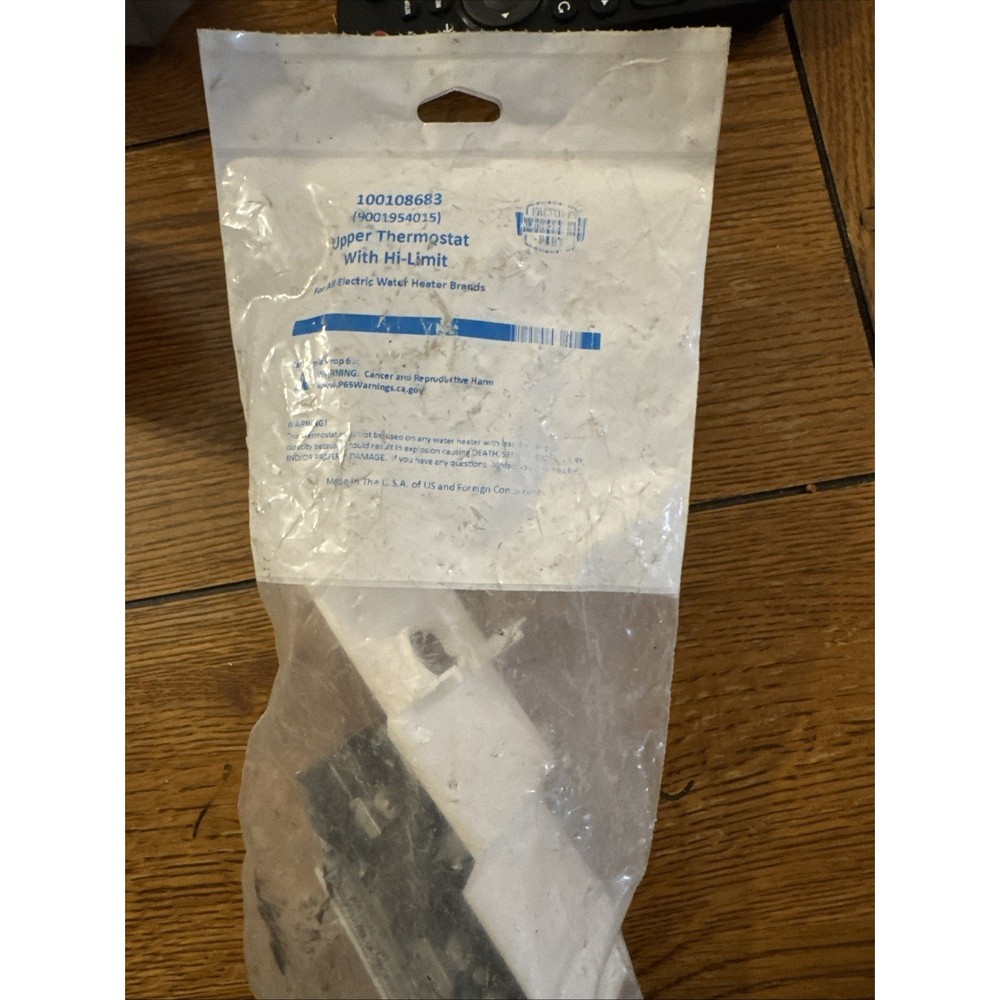 Electric Water Heater Upper Thermostat With Hi-Limit 100108683 9001954015