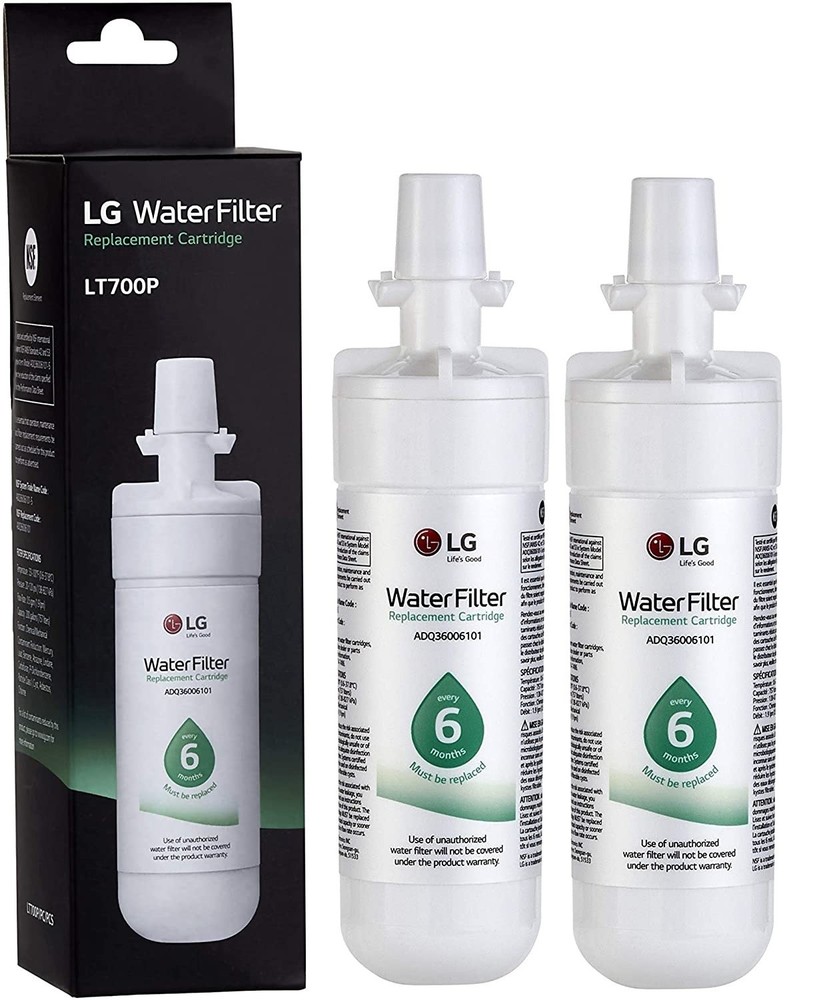 2 Pack Black New L-G LT700P ADQ36006101  Fit kenmore 9690 Water Filter