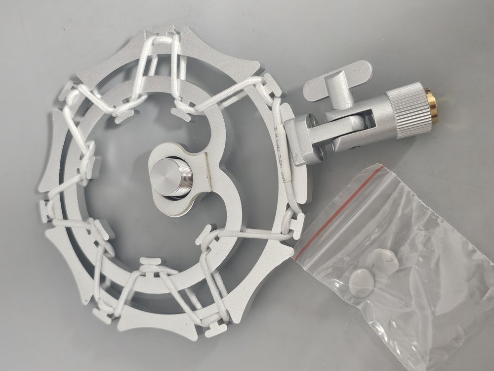 VocalBeat Shock Mount for Blue Yeti SM-01 SIlver Includes Thread Tape