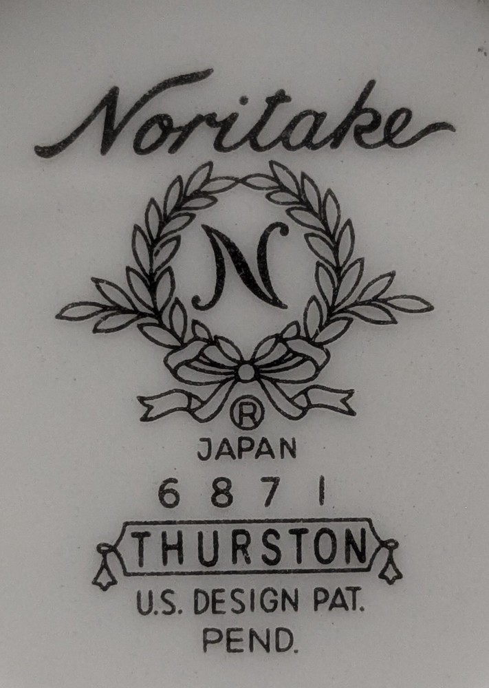 DINNERWARE: Thurston by Noritake-Sugar Bowel & Lid, Vintage