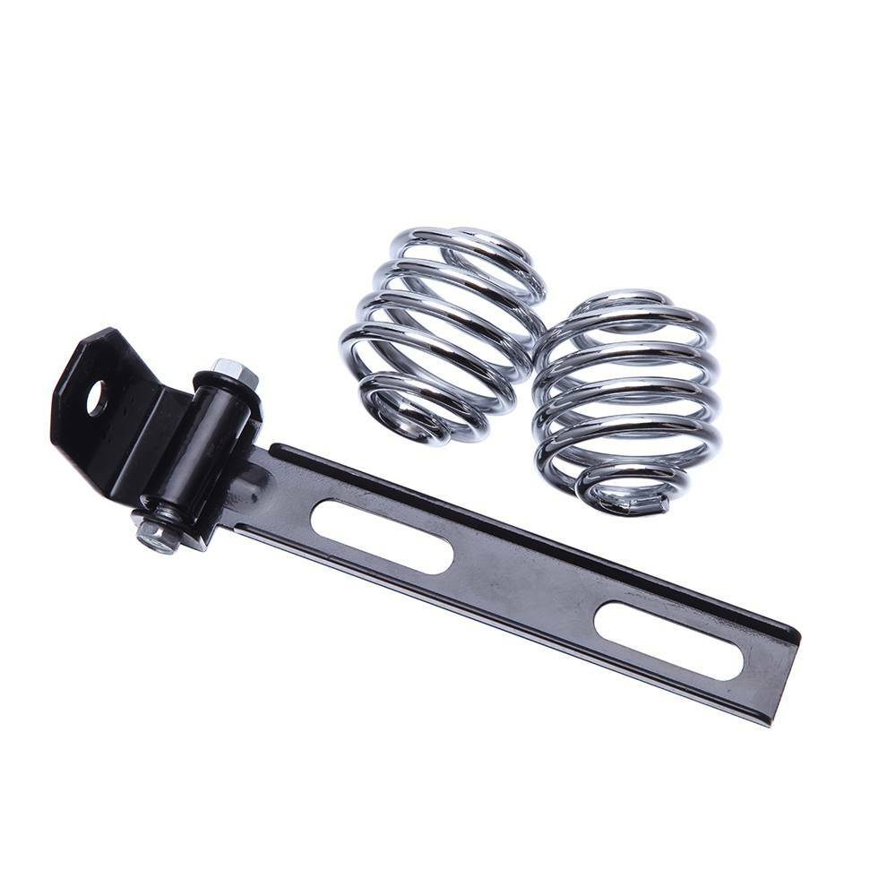 Motorcycle Solo Seat 2" Spring & Bracket Mounting Kit For Chopper Bobber