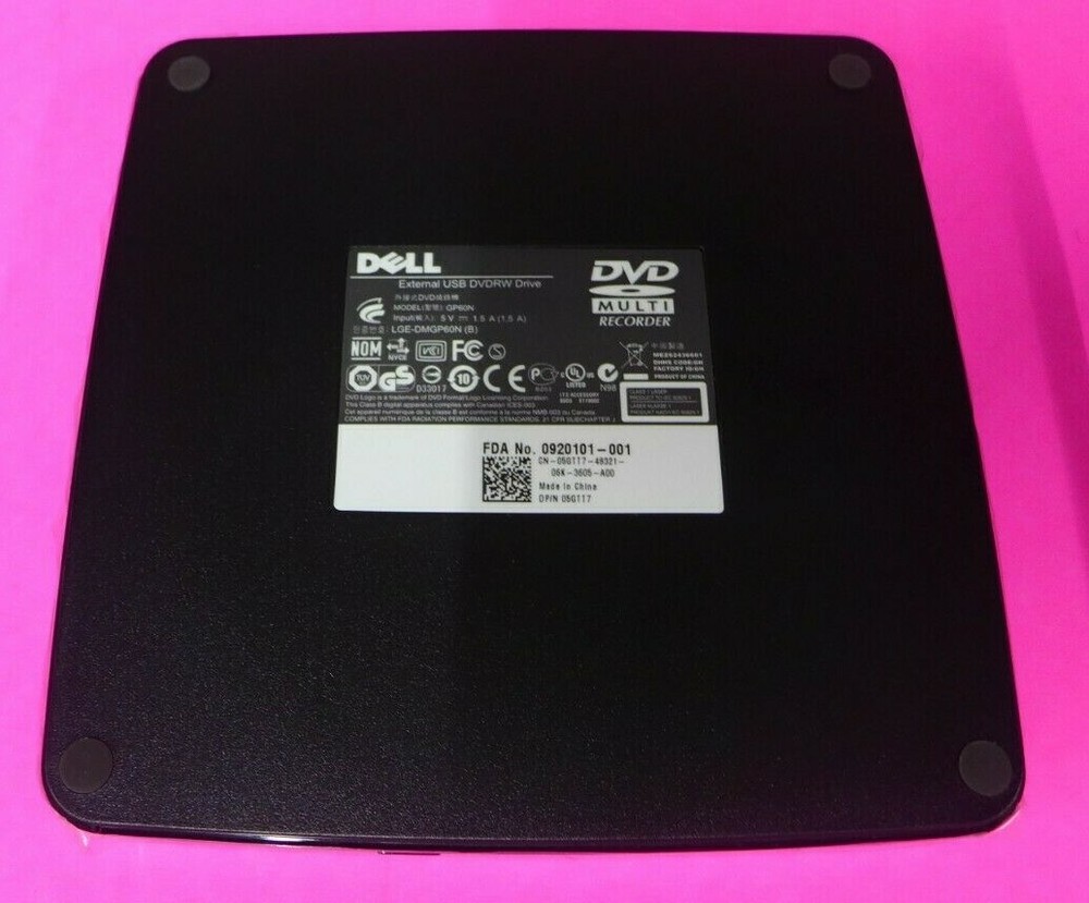 Dell External USB Slim DVD Multi Recorder External Drive Only GP60N 5GTT7