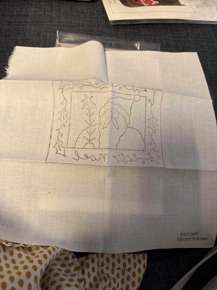 With Thy Needle & Thread PN127 St. Noel Punch Needle Kit NOS