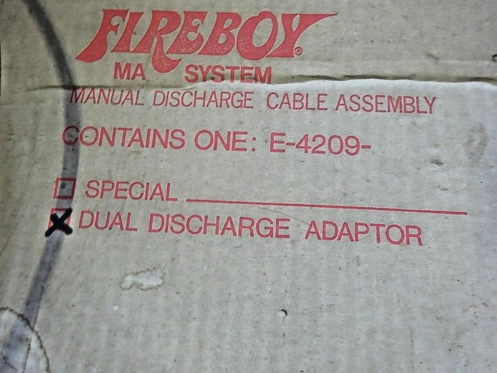 FIREBOY DUAL DISCHARGE ADAPTER E-4209- FREE SHIPPING