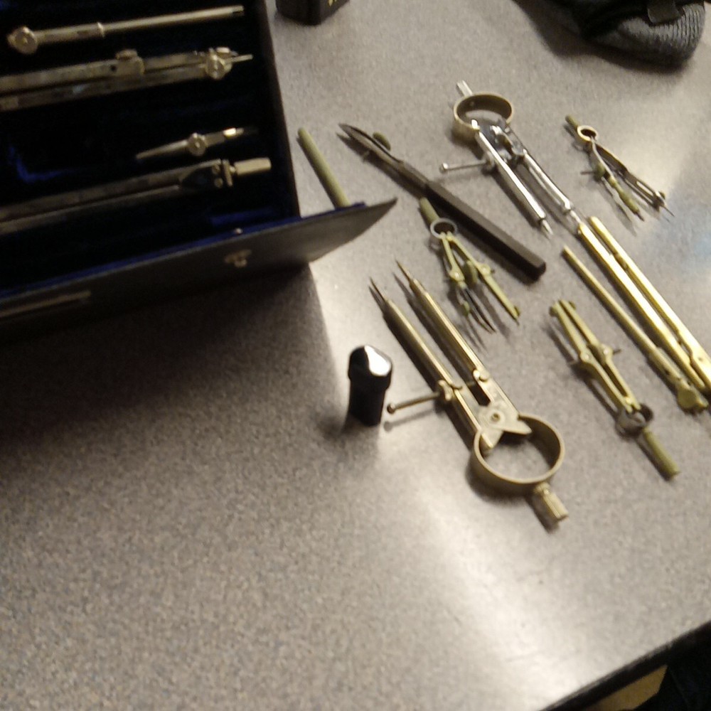 Post 1145C Drafting Tools Set Made In Germany PLUS VARIOUS OTHERS AS SHOWN. NICE