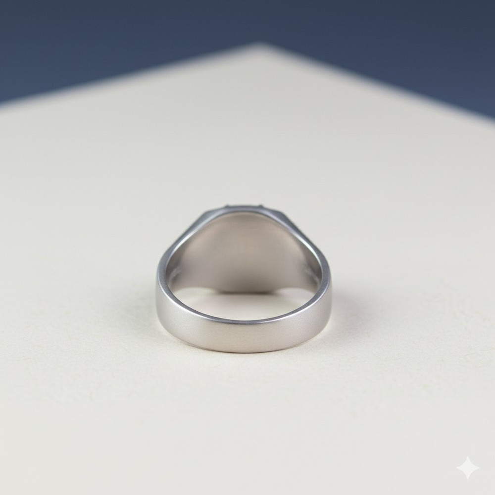 Bold 925 Sterling Silver Hexagon Ring with Intricate Sunburst Mandala Pattern