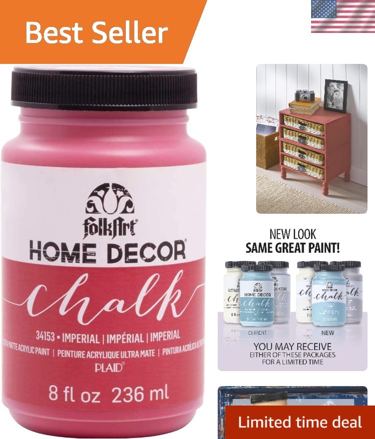 Non-Toxic Imperial Chalk Paint - 8 Oz Water-Based for Creative Decor Solutions