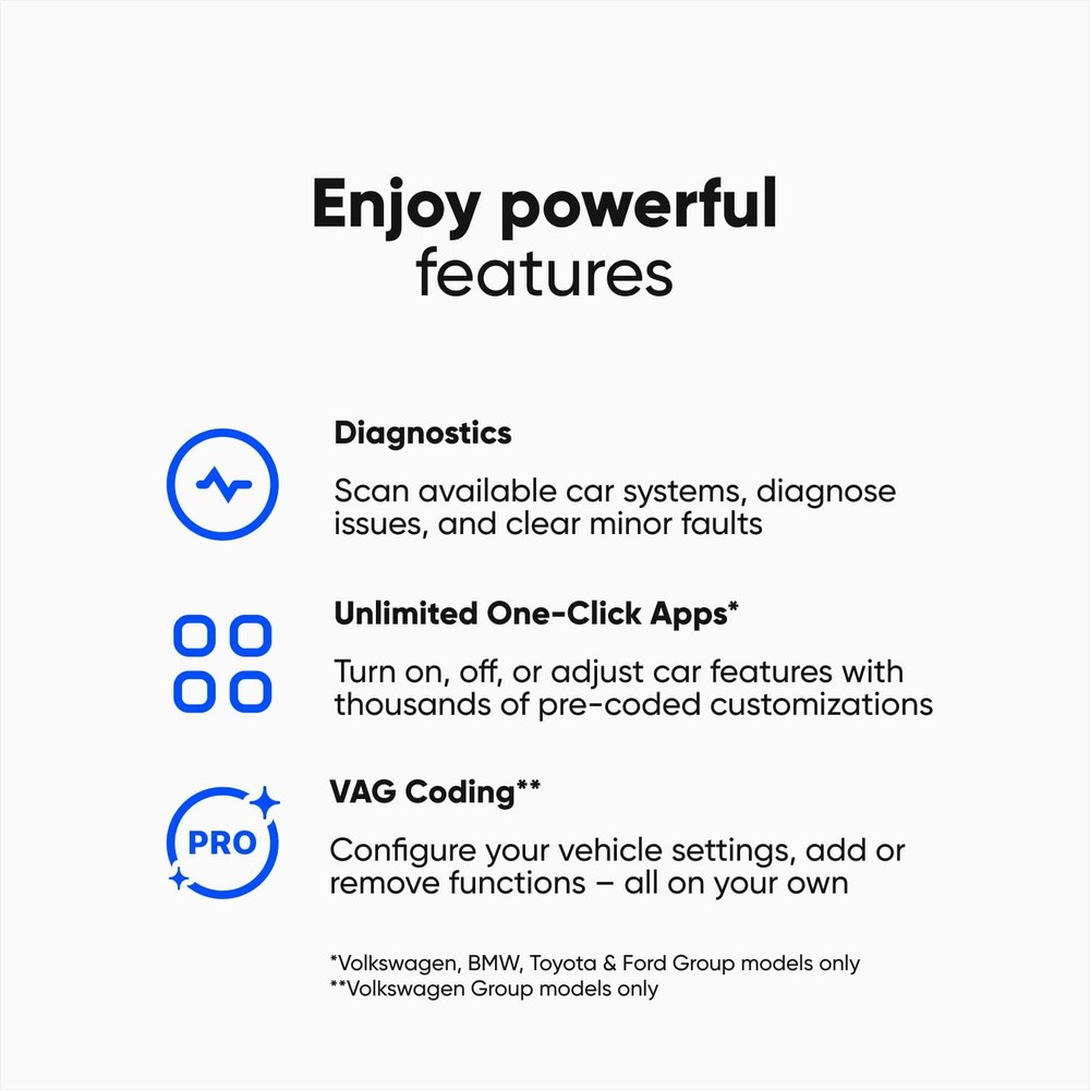 OBDeleven 3 Ultimate Professional Code Reader OBD2 Bluetooth Diagnostic Scan