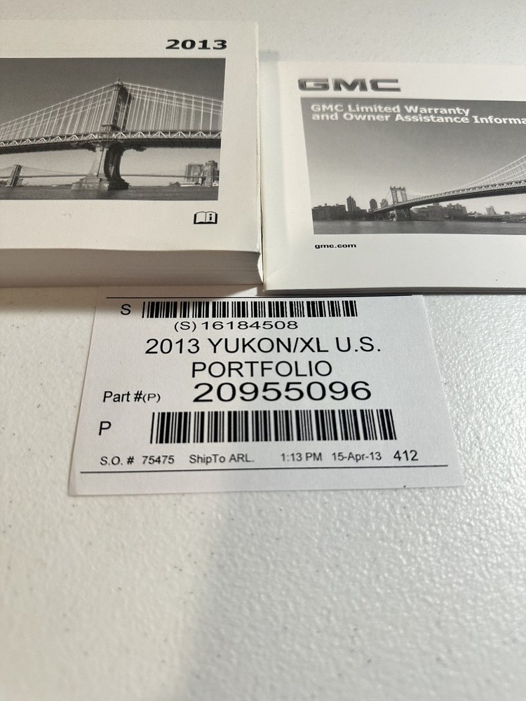 2013 GMC Yukon/XL Owner's Manual Set