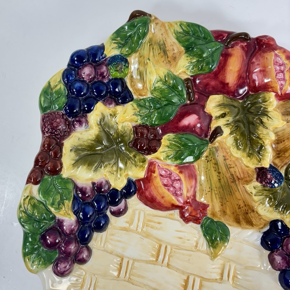 Signature Home Collection 'Tuscany' Pattern Medium Serving Plate Fruit Basket