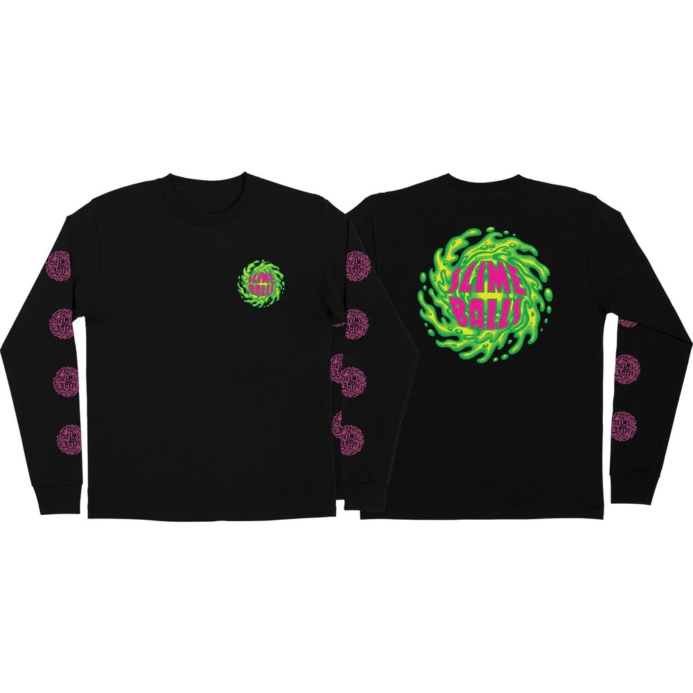 Slime Balls Logo LS Small Black
