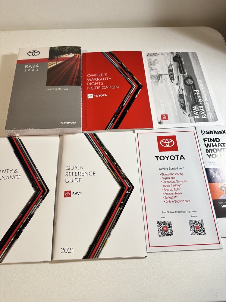 2021 Toyota RAV4 Owner's Manuals Set