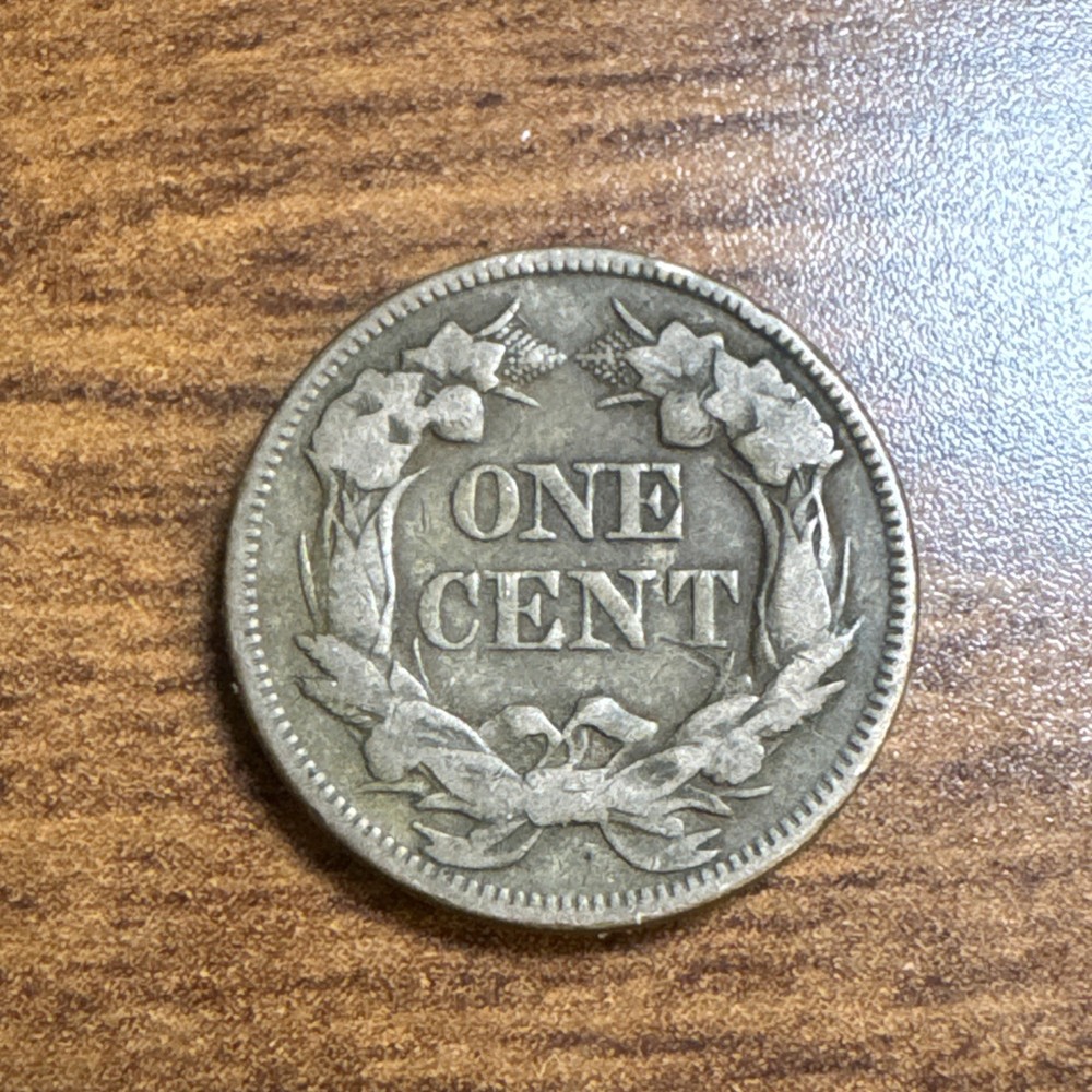 1857 Flying Eagle Cent VF details - light scratch obverse