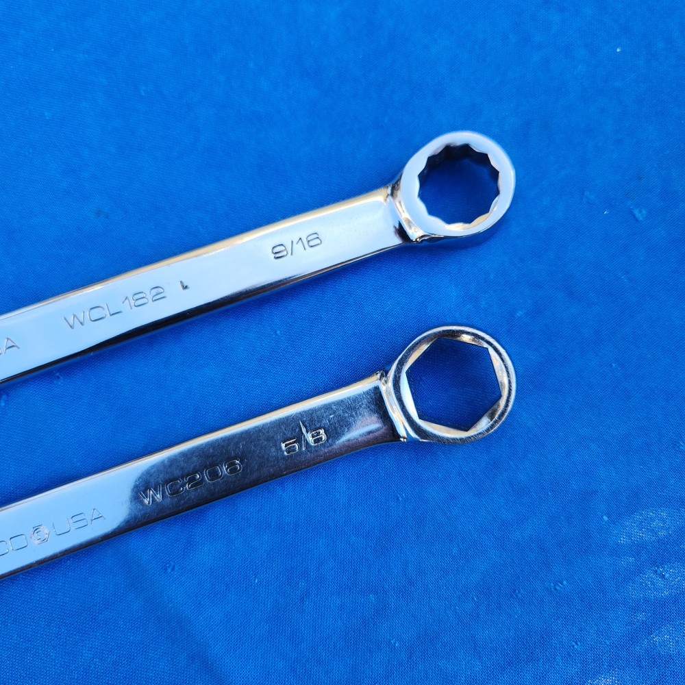 MATCO WC208 & WC182 Combination Wrenches 5/8" & 9/16"