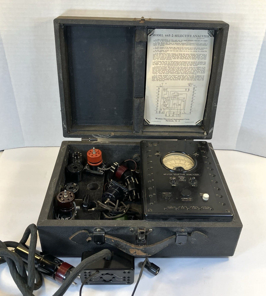 VTG Weston Selective Analyzer Model 665 Type 2 in Case Untested