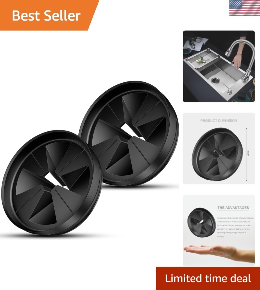 High-Quality 3 3/8" Splash Guard for Garbage Disposal - Oil & Wear Resistant