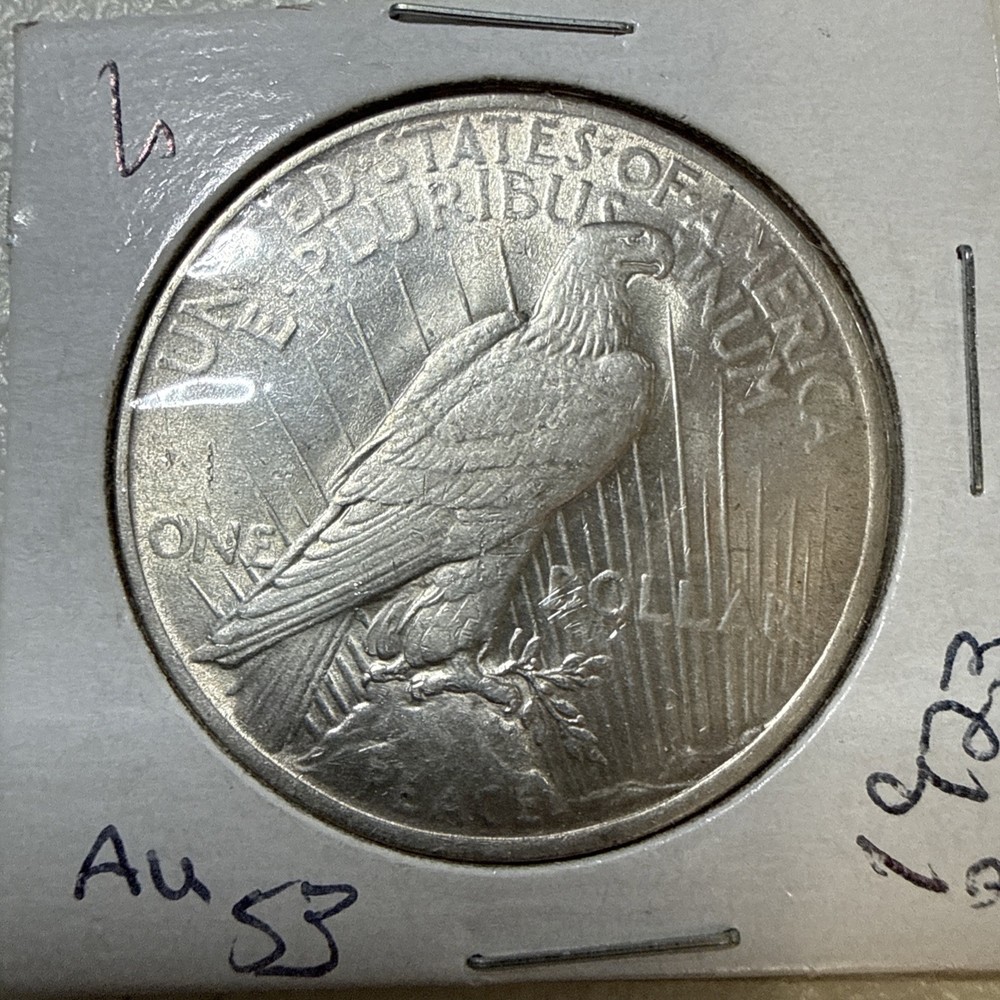 1923 Peace Dollar In AU Condition