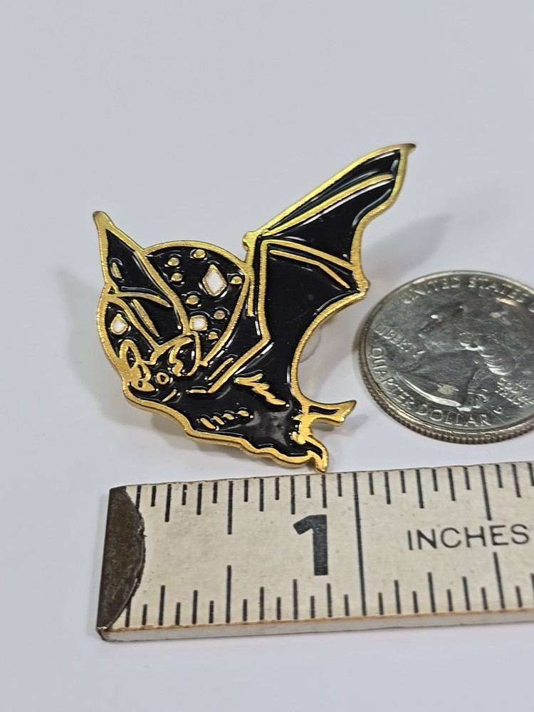 Black Bat Lapel Pin