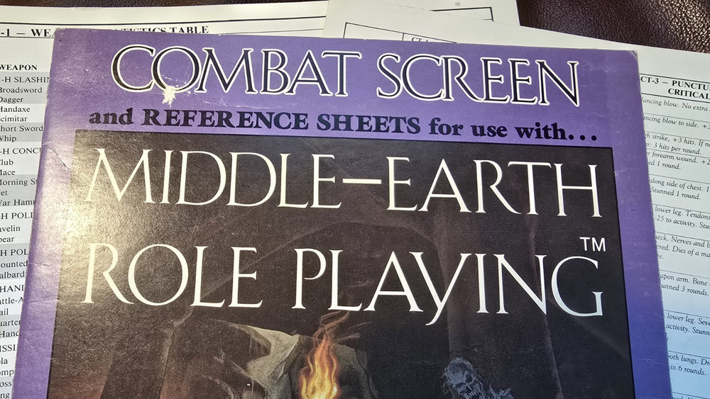 Iron Crown Enterprises, Inc. - M.E.R.P. Combat Screen/Reference Sheets - #RP8001