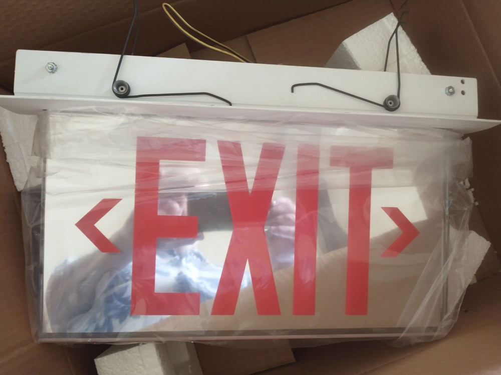 Cooper ES Series LED Edge-Lit Exit Sign NEW ES61 one sided Exit sign