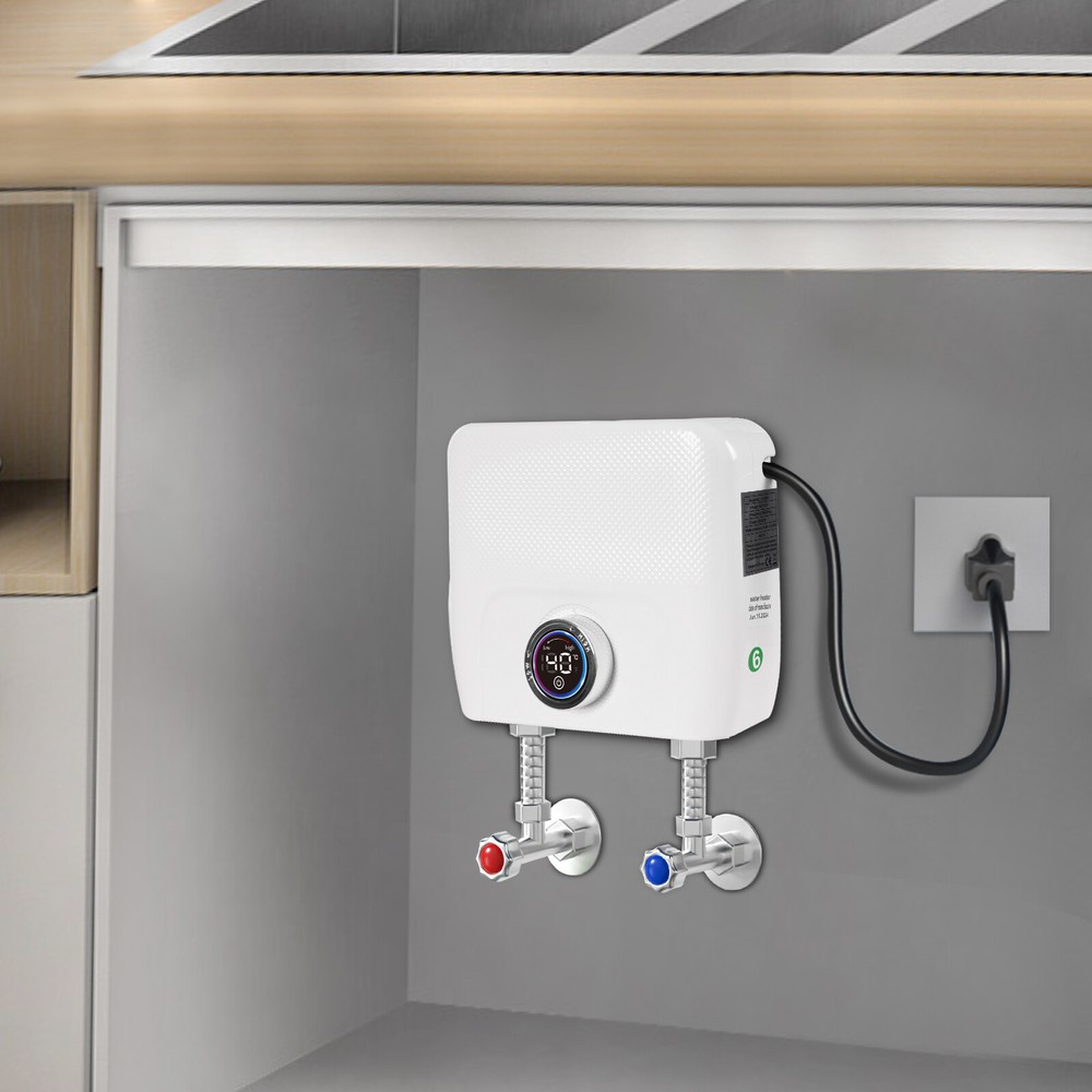 Electric Instant Hot Water Heater Mini Small Water Tank 3000W White For Home NEW