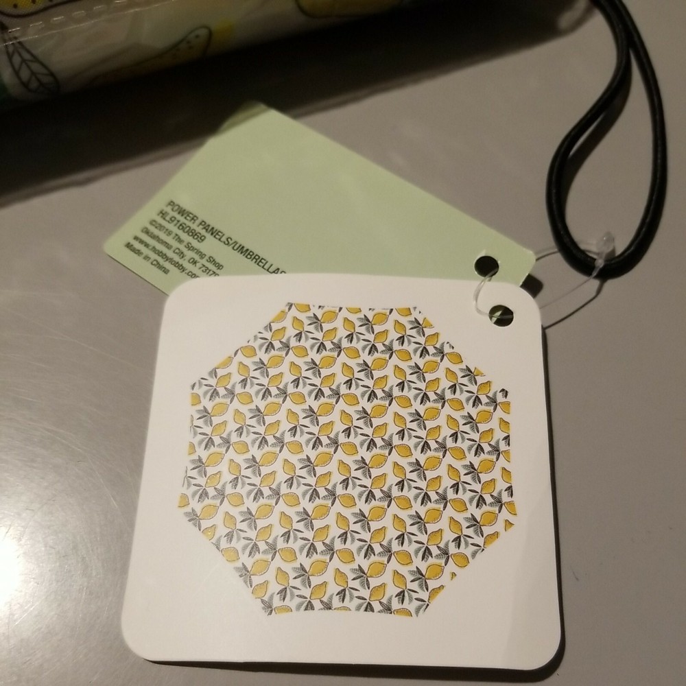 Lemon Print Folding Umbrella. New with tags.
