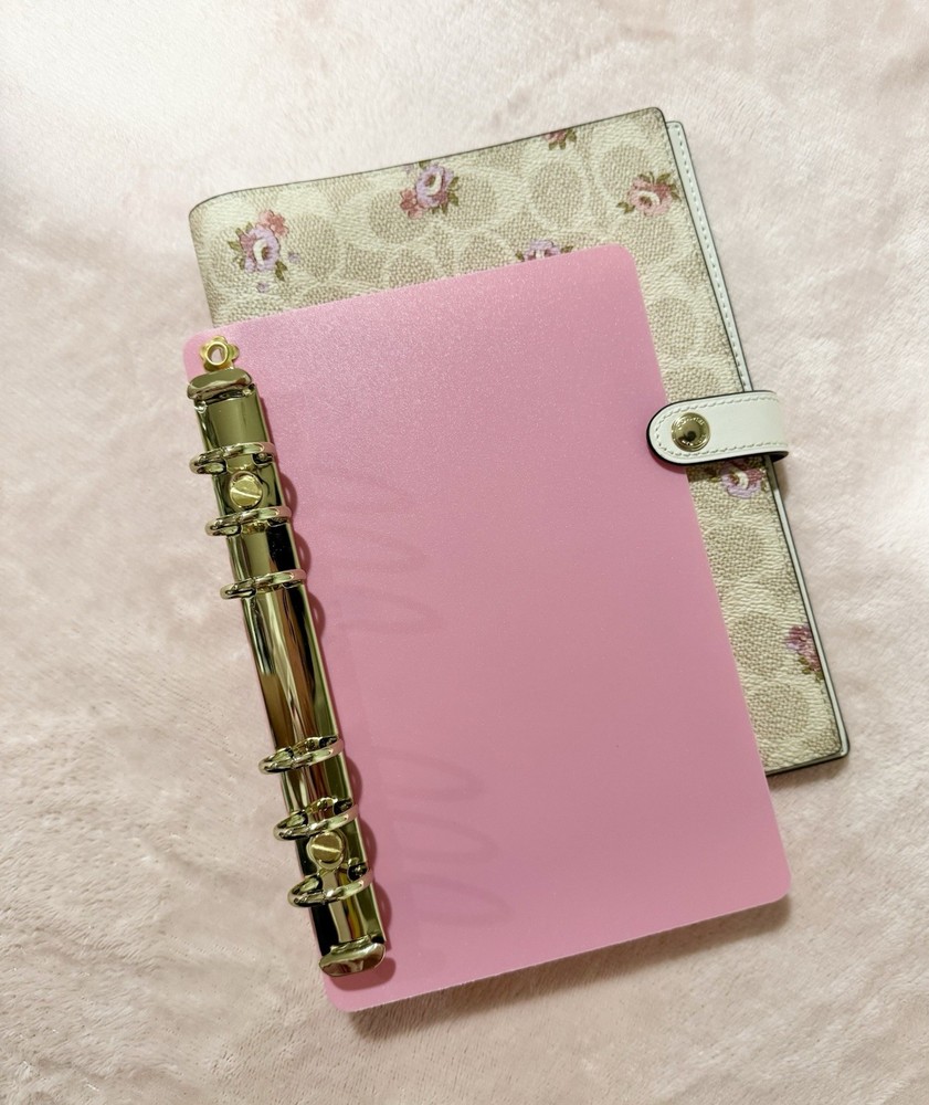 PINK INSERT / GOLD RINGS | COACH Notebook Binder Transition Insert