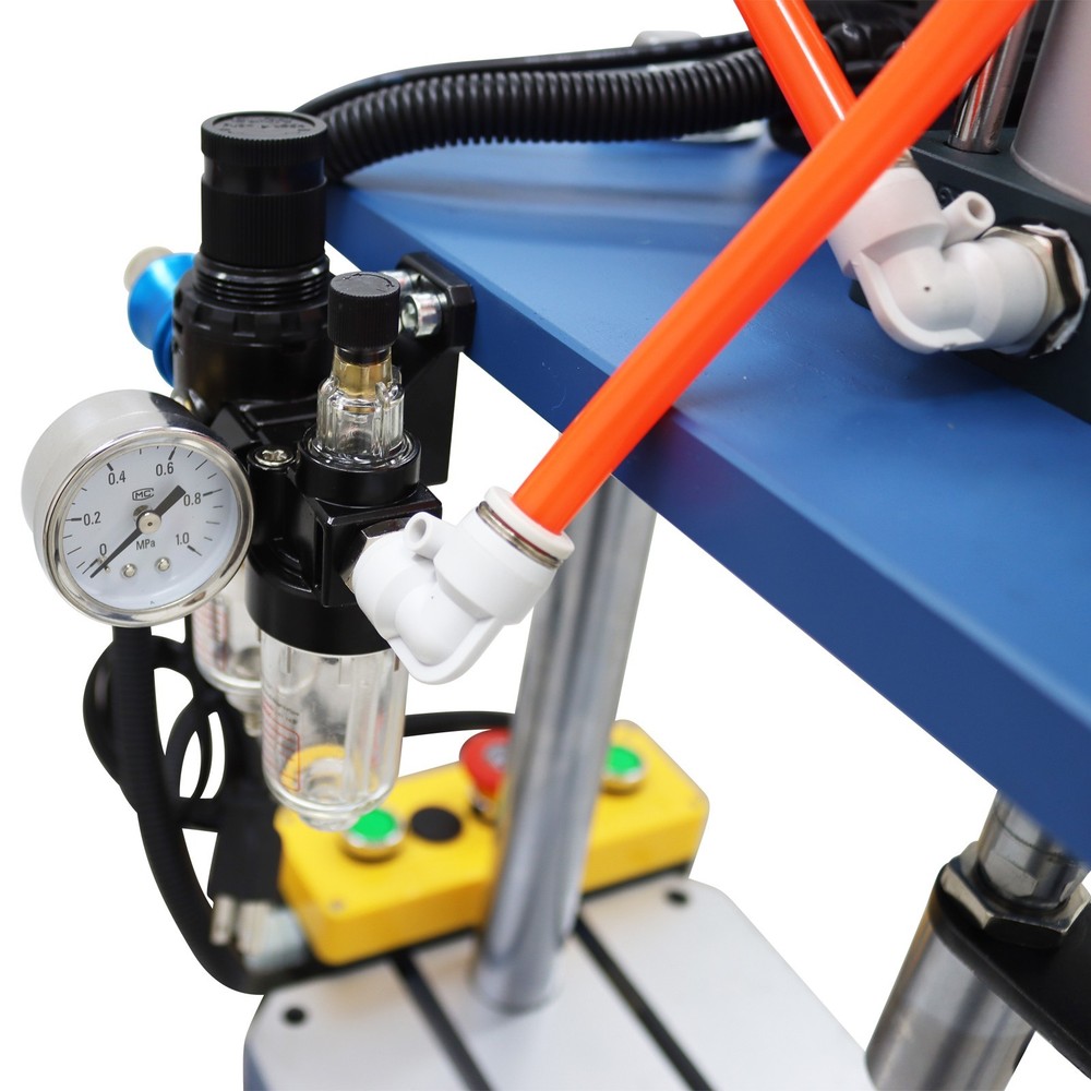 110V 2 Boards Adjustable Pneumatic Punch Press Machine with Controller 1102lb