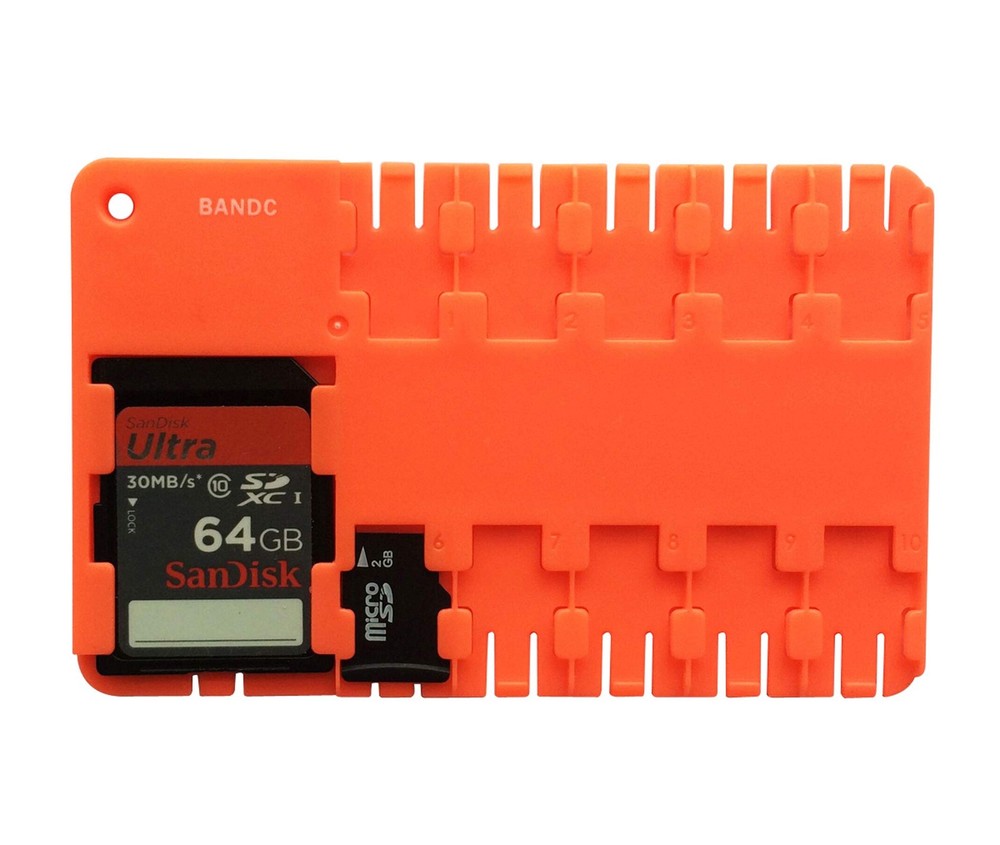 2pcs Red Micro Sd/sdhc/sdxc Card Storage Holder Case (Memory Card Not Included)