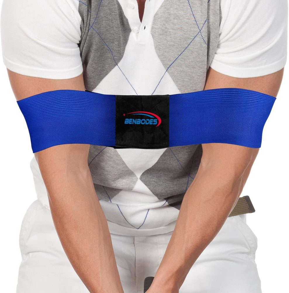 Golf Swing Training Aid Arm Elbow Posture Corrector Muscle Memory Practice Band