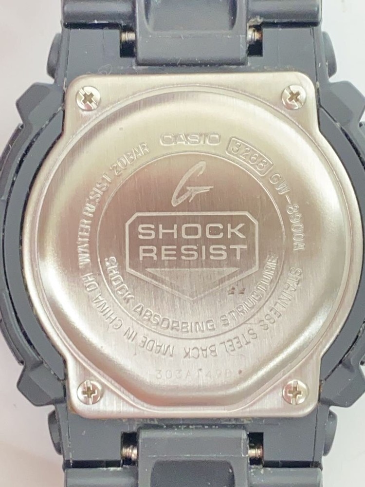 CASIO Solar Watch G SHOCK Digital Rubber BLK BLK