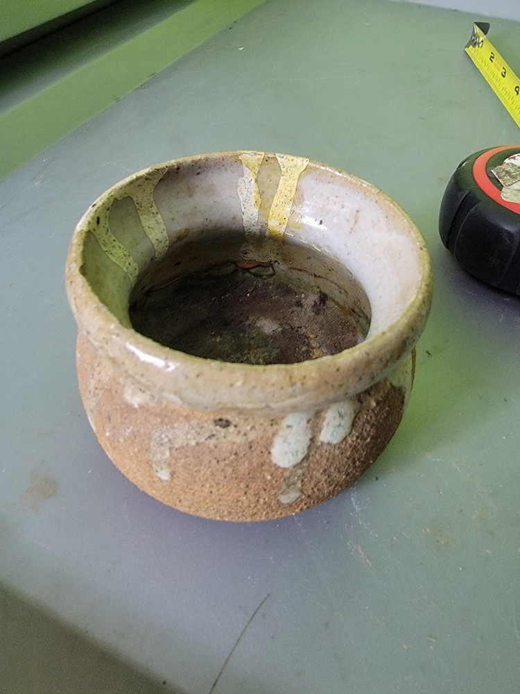 Hand Made Pottery Jar With Lid Brown Clay