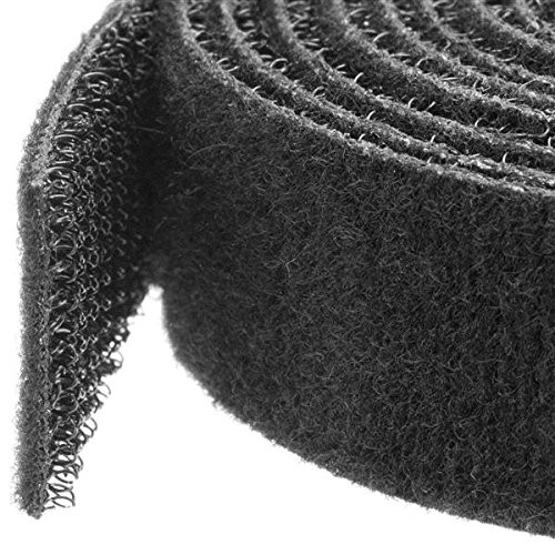 StarTech HKLP100 100ft Hook-and-Loop Cable Tie Black