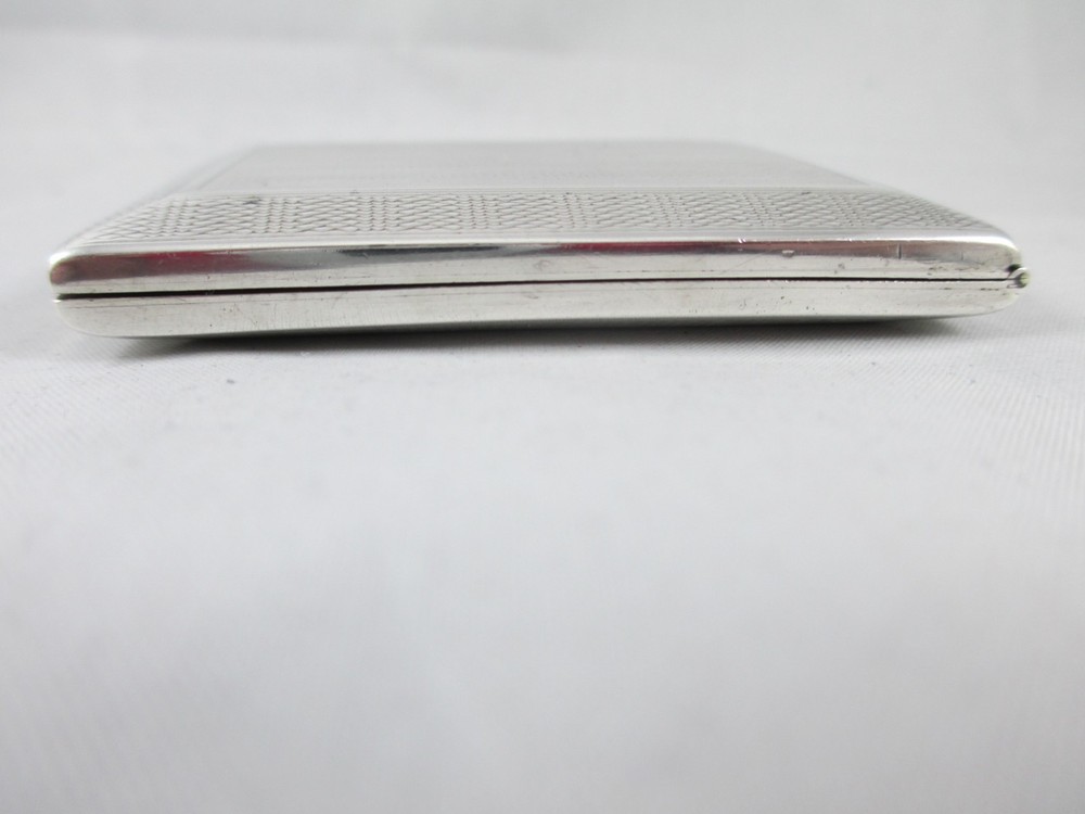 ART DECO SOLID SILVER, GEORGE V MATCH BOOK CASE, WILLIAM NEALE, BIRM. 1925