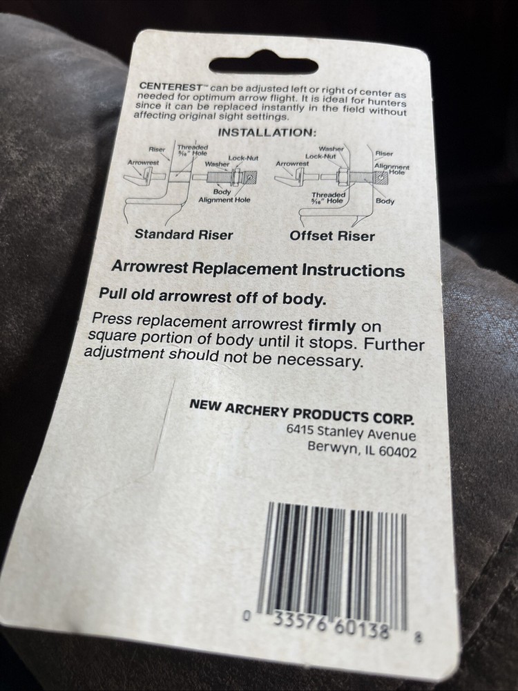 NAP Centerest Replacement Rest Left Hand 60-139