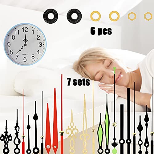 2pcs High Torque Quartz Clock Movement Mechanism Replacement Clock Kit with 7