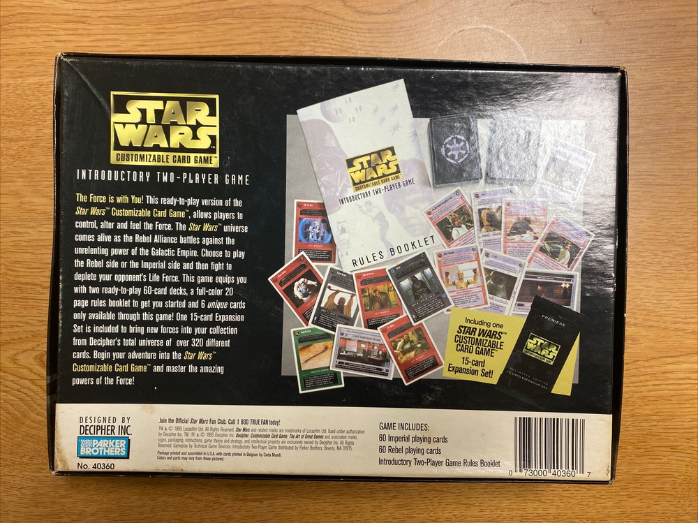 Star Wars Premiere MIXED CARDS Introductory 2 Player Game