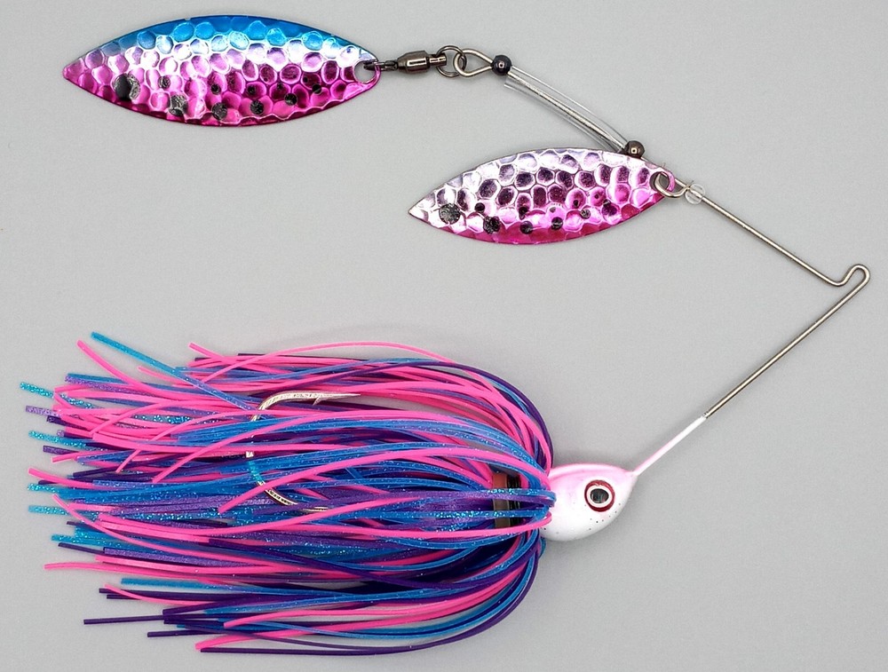 Custom Spinnerbait ~ Morning Dawn ~ 3/8 oz Double Willow