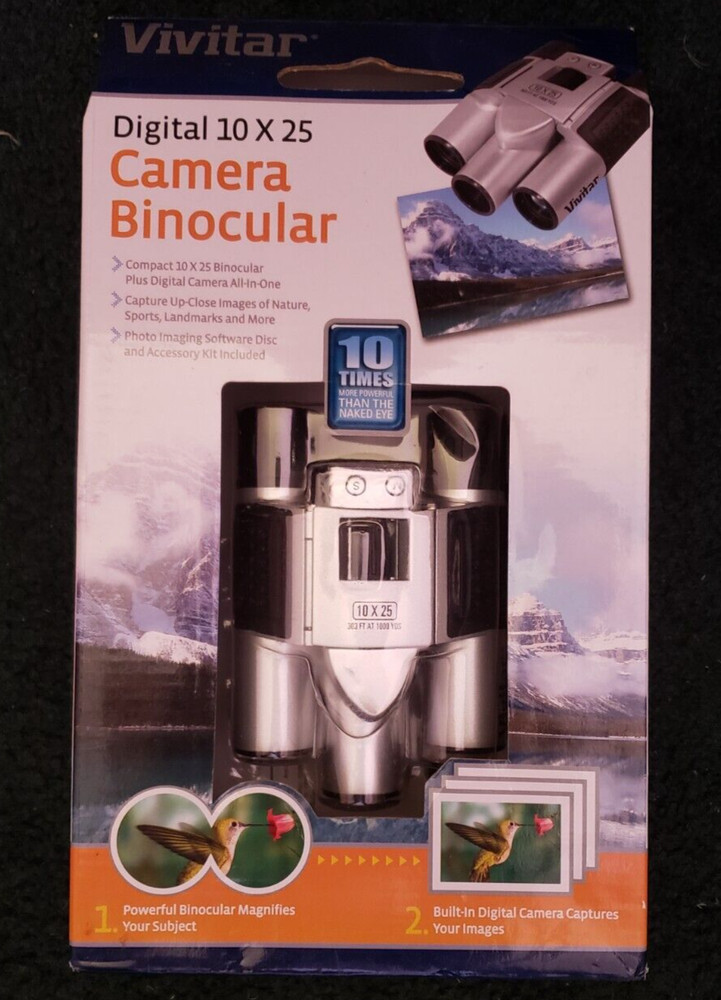 Vivitar Digital 10 x 25 Camera Binoculars - preowned, untested