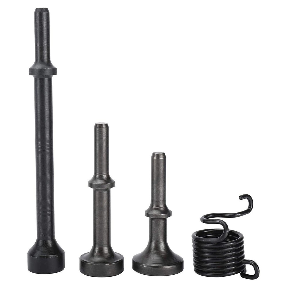 4 Pack Smoothing Pneumatic Air Hammer Bits Air Chisel Bits Tool Set with Spring.