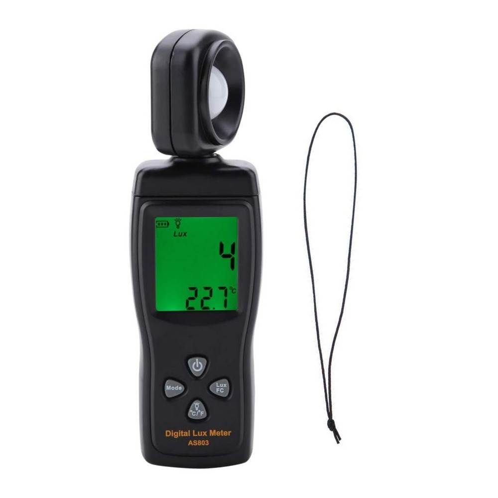 200K Lux Range Illuminance Meter W/Data Hold Display Function For Field Work