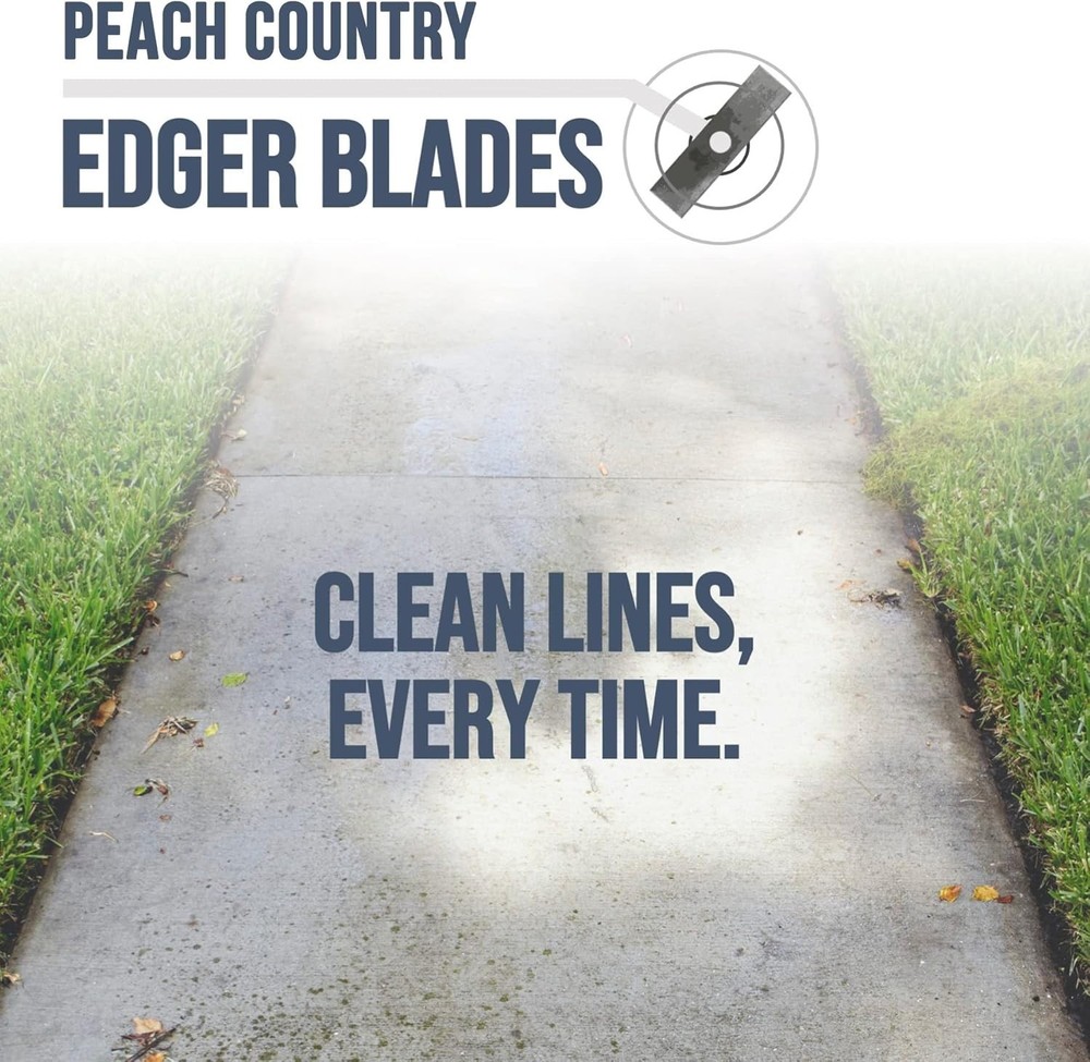 Effortless Lawn Edging with 2" x 8" Edger Blades - Balanced & Rust-Resistant